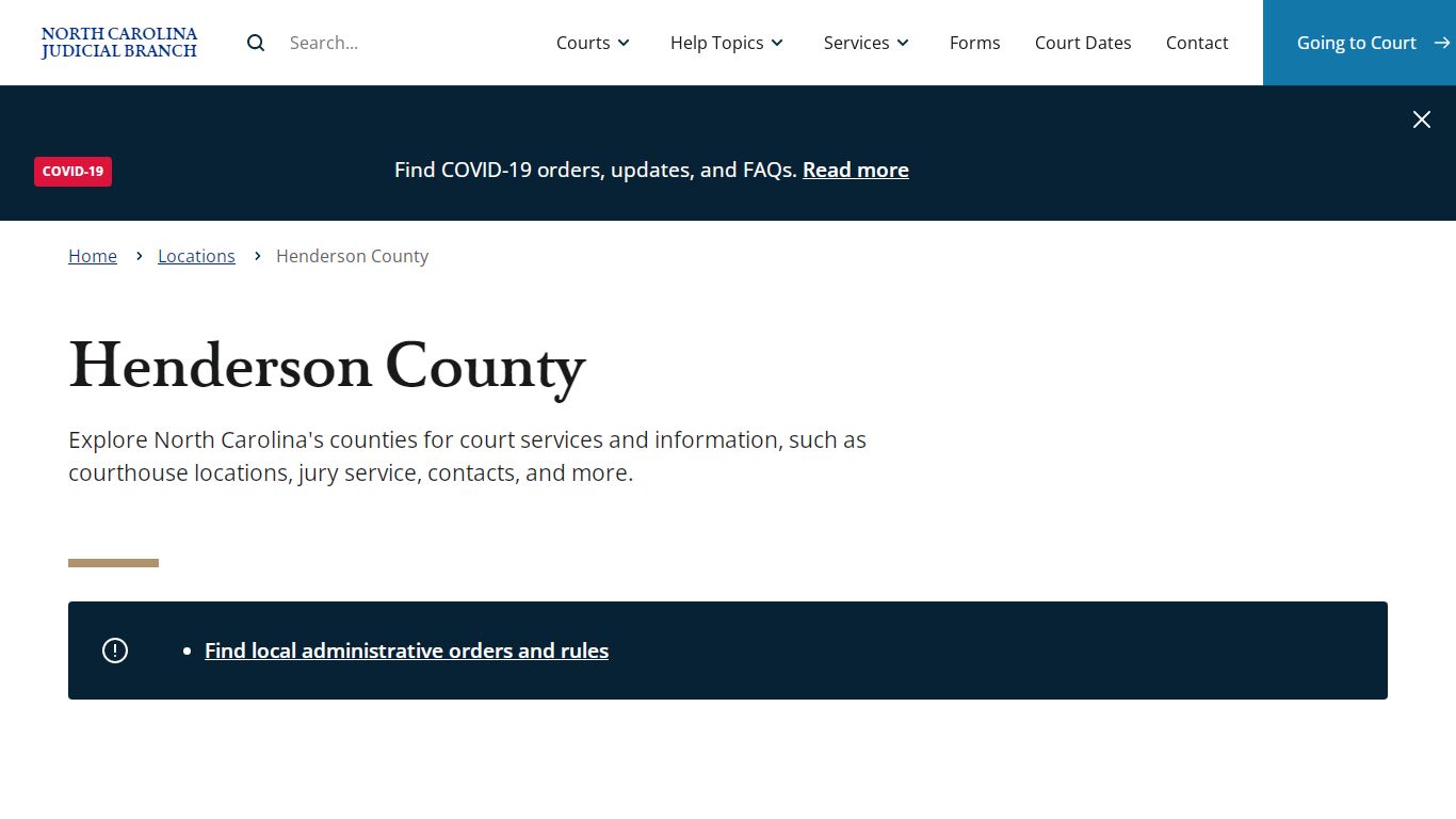 Henderson County | North Carolina Judicial Branch