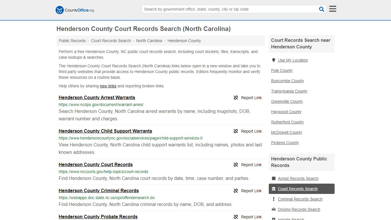 Court Records Search - Henderson County, NC (Adoptions ...